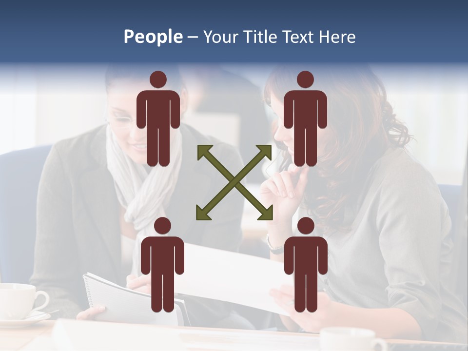 Female Workgroup Young PowerPoint Template