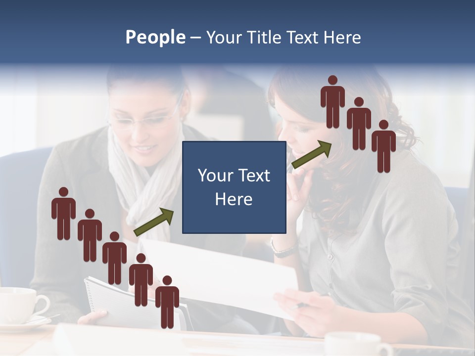 Female Workgroup Young PowerPoint Template