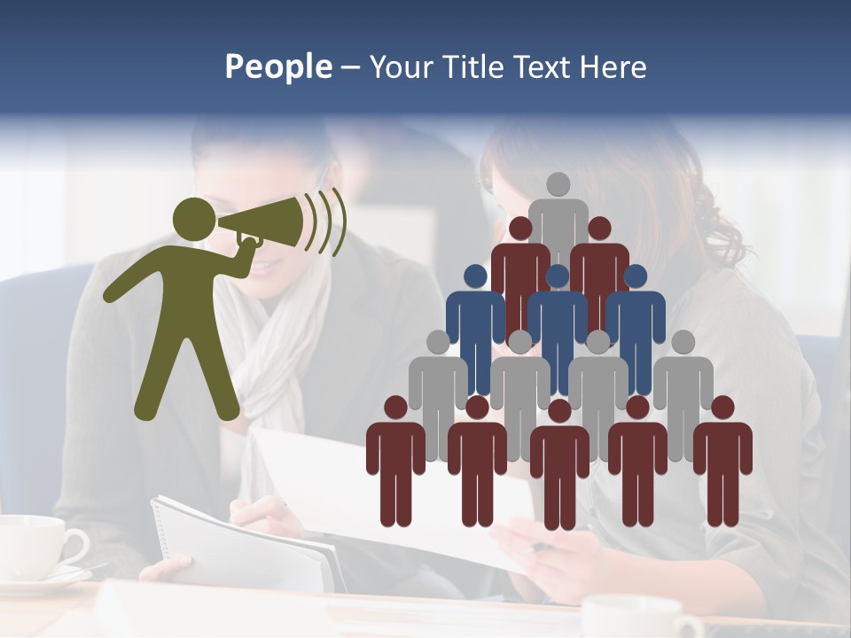 Female Workgroup Young PowerPoint Template