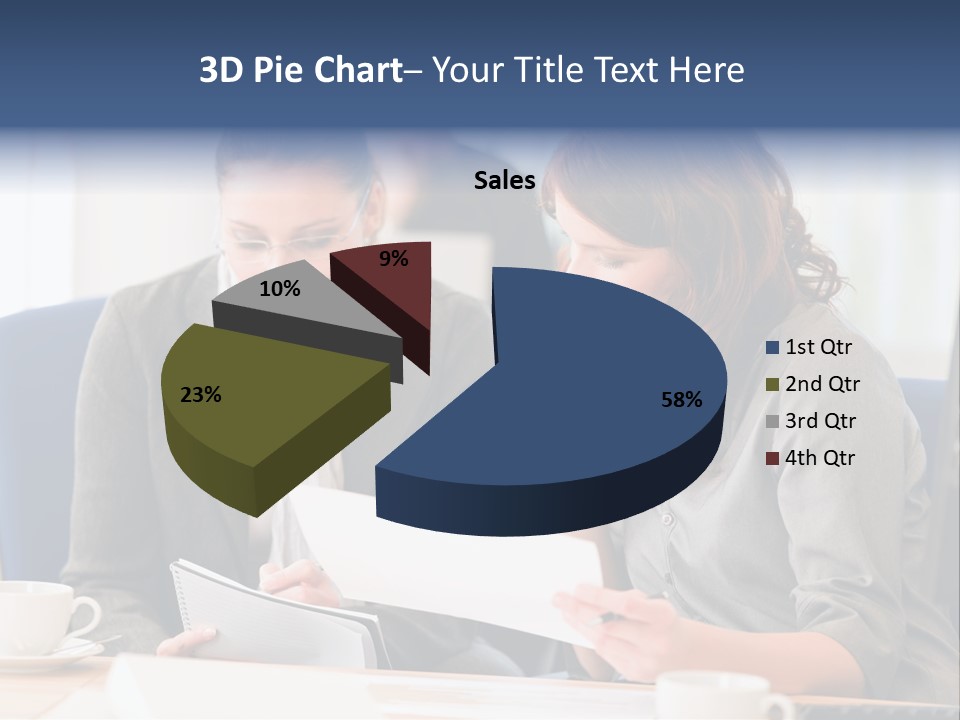 Female Workgroup Young PowerPoint Template