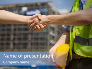 Skill Partnership Standing PowerPoint Template