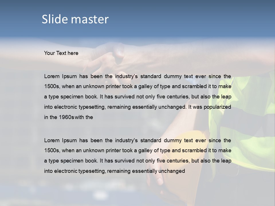 Skill Partnership Standing PowerPoint Template