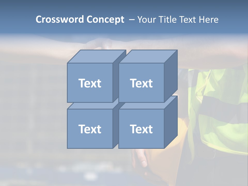 Skill Partnership Standing PowerPoint Template