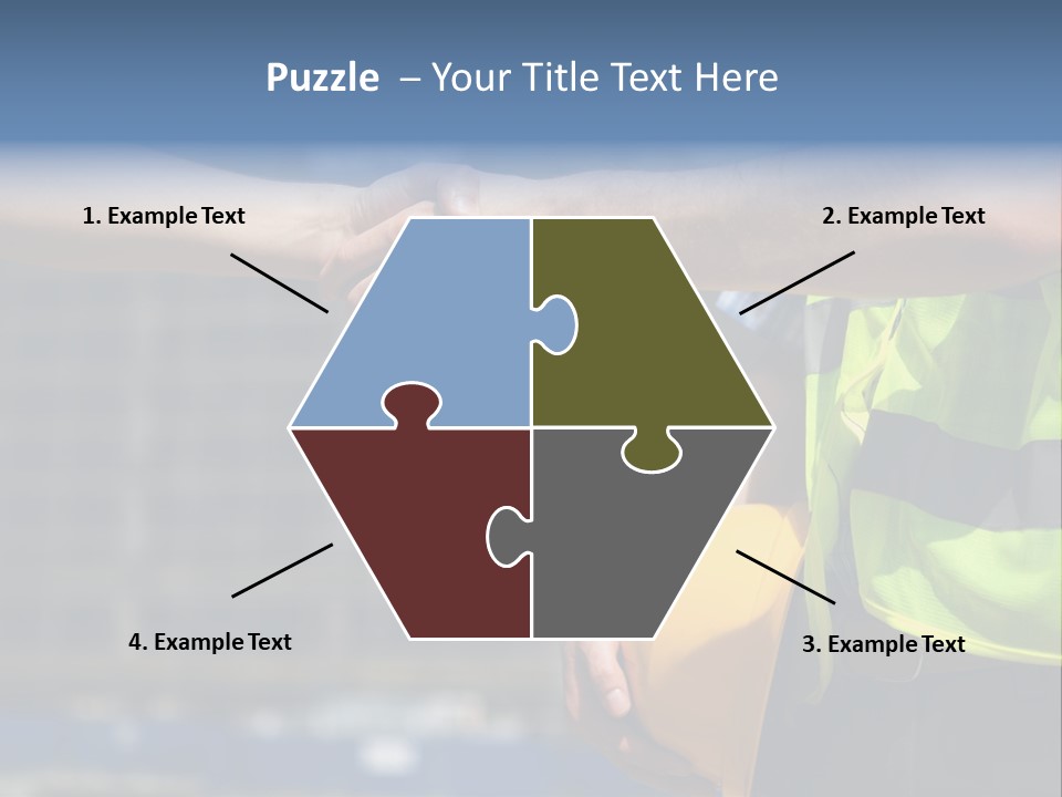 Skill Partnership Standing PowerPoint Template