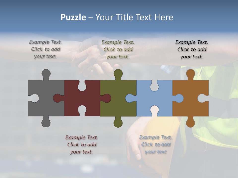 Skill Partnership Standing PowerPoint Template