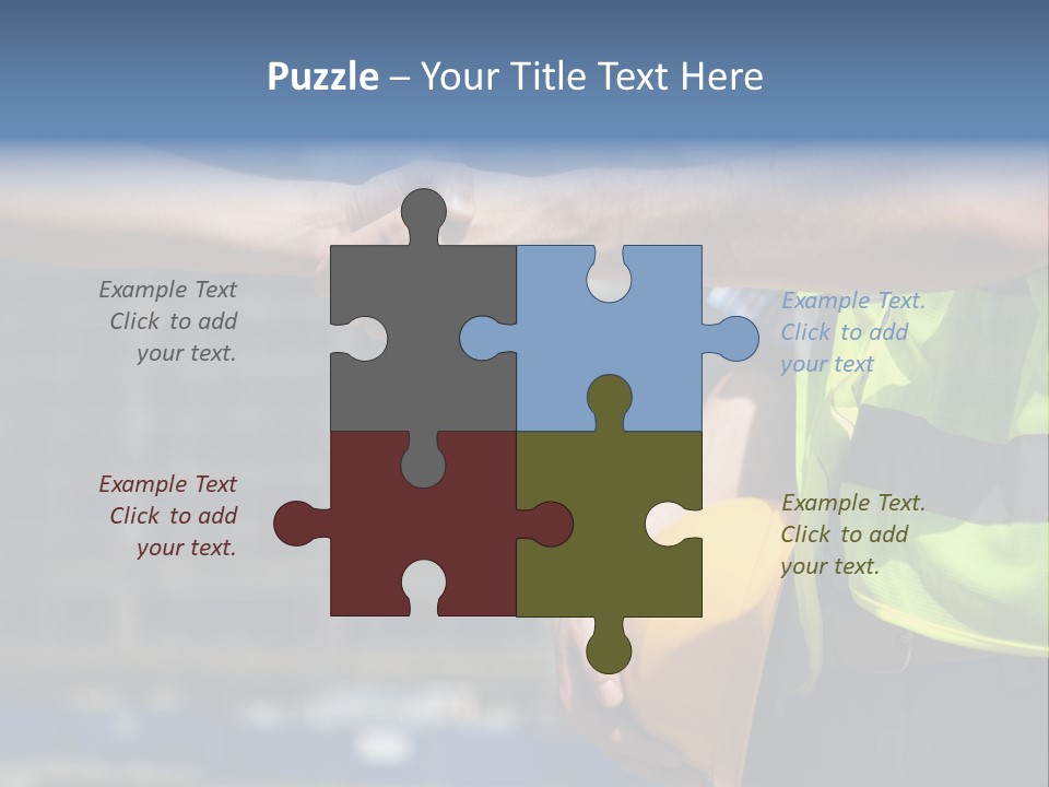 Skill Partnership Standing PowerPoint Template