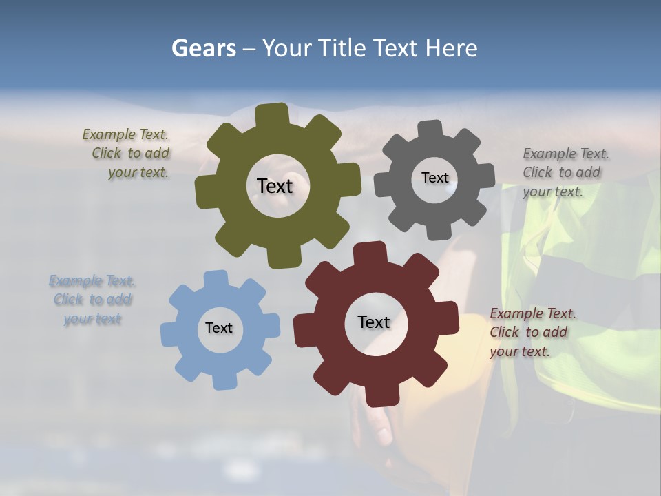 Skill Partnership Standing PowerPoint Template