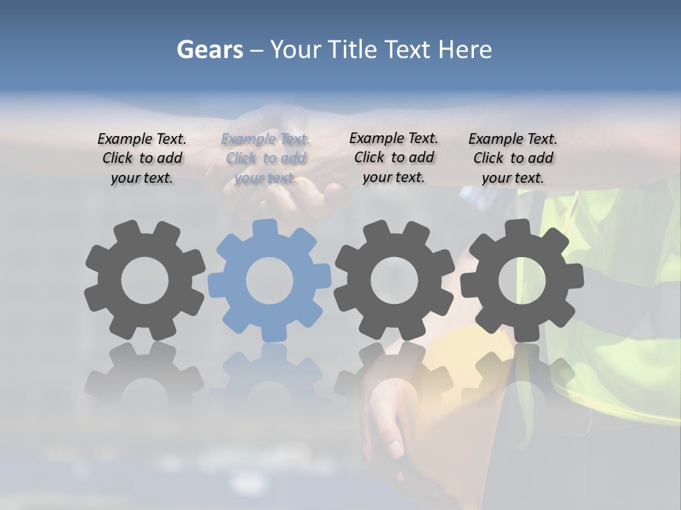 Skill Partnership Standing PowerPoint Template