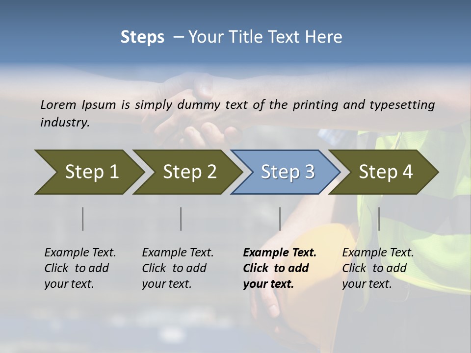 Skill Partnership Standing PowerPoint Template