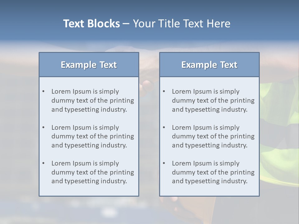Skill Partnership Standing PowerPoint Template