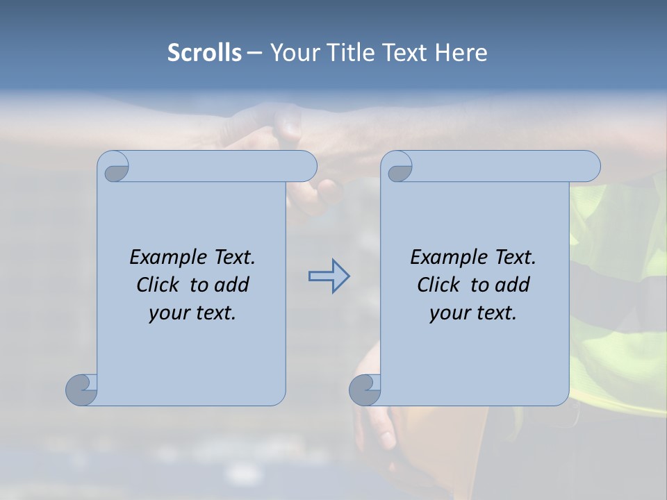 Skill Partnership Standing PowerPoint Template