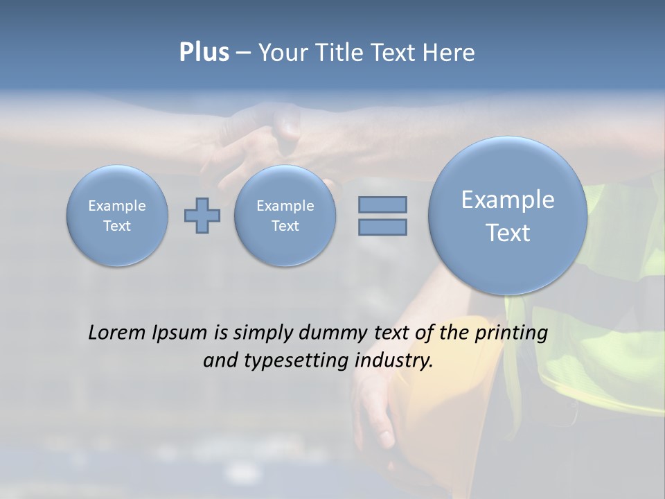 Skill Partnership Standing PowerPoint Template