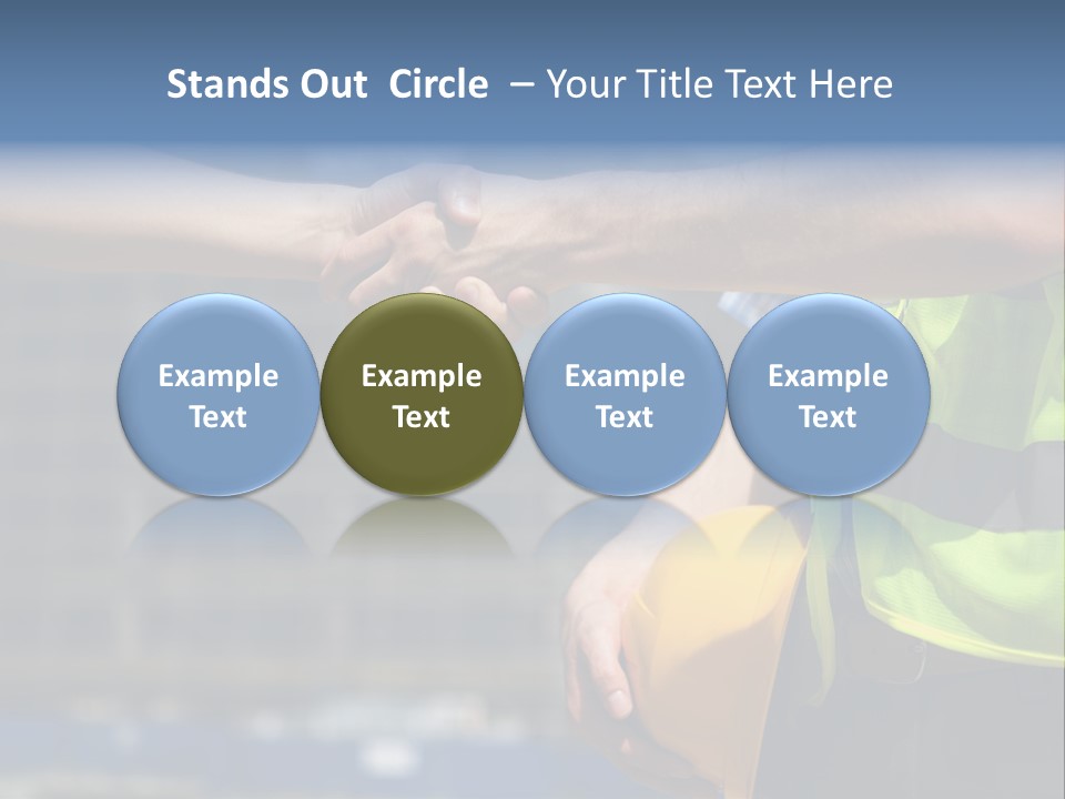 Skill Partnership Standing PowerPoint Template