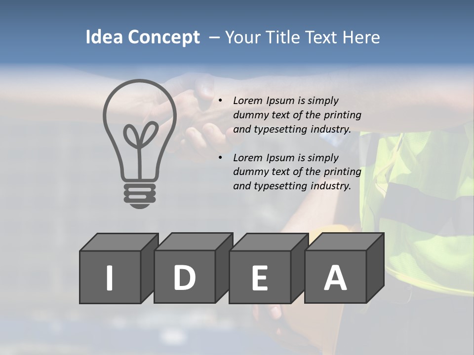 Skill Partnership Standing PowerPoint Template