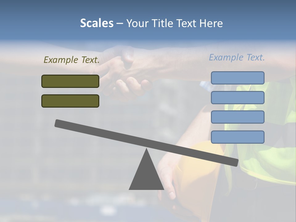 Skill Partnership Standing PowerPoint Template