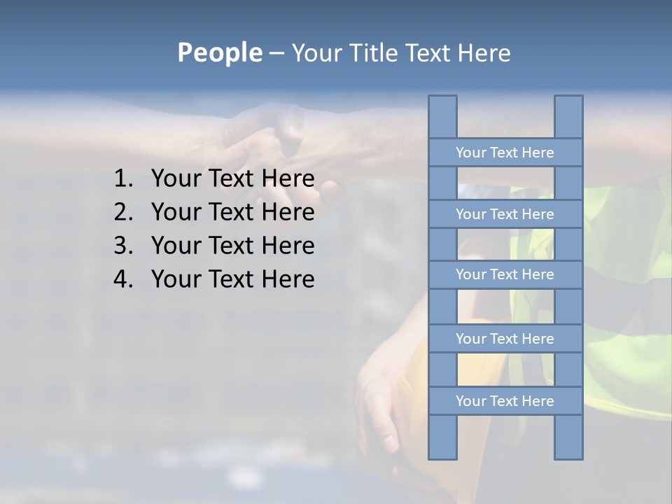 Skill Partnership Standing PowerPoint Template
