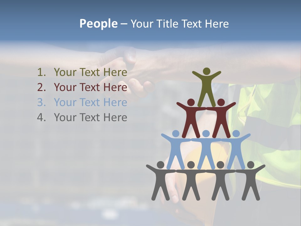 Skill Partnership Standing PowerPoint Template