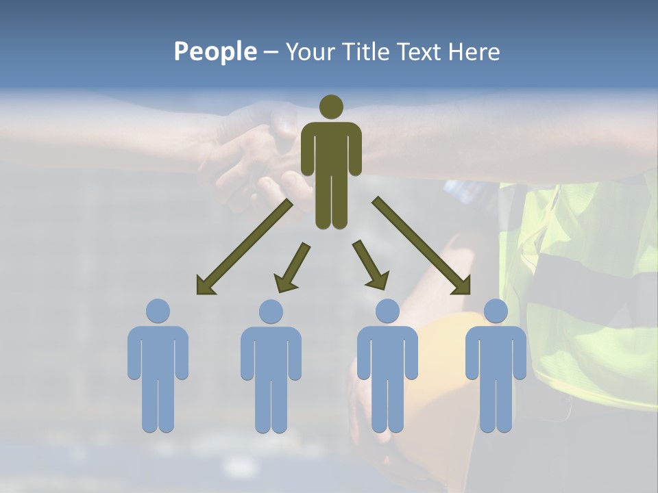 Skill Partnership Standing PowerPoint Template