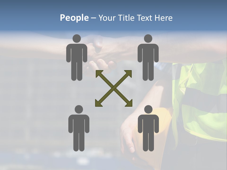 Skill Partnership Standing PowerPoint Template