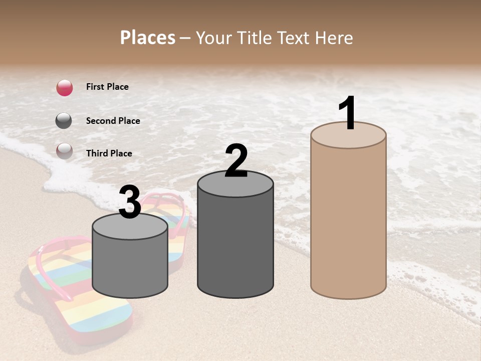 Sandals Beach Flops PowerPoint Template