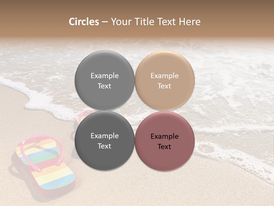 Sandals Beach Flops PowerPoint Template