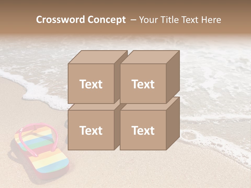 Sandals Beach Flops PowerPoint Template