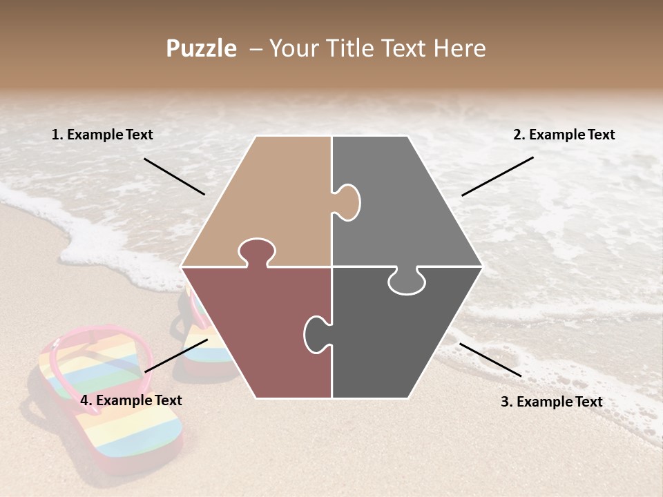 Sandals Beach Flops PowerPoint Template