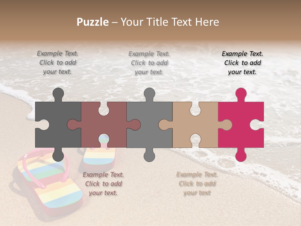 Sandals Beach Flops PowerPoint Template