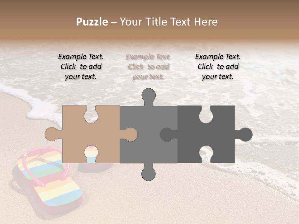 Sandals Beach Flops PowerPoint Template