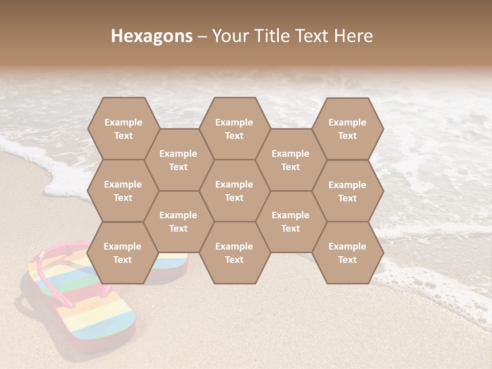 Sandals Beach Flops PowerPoint Template