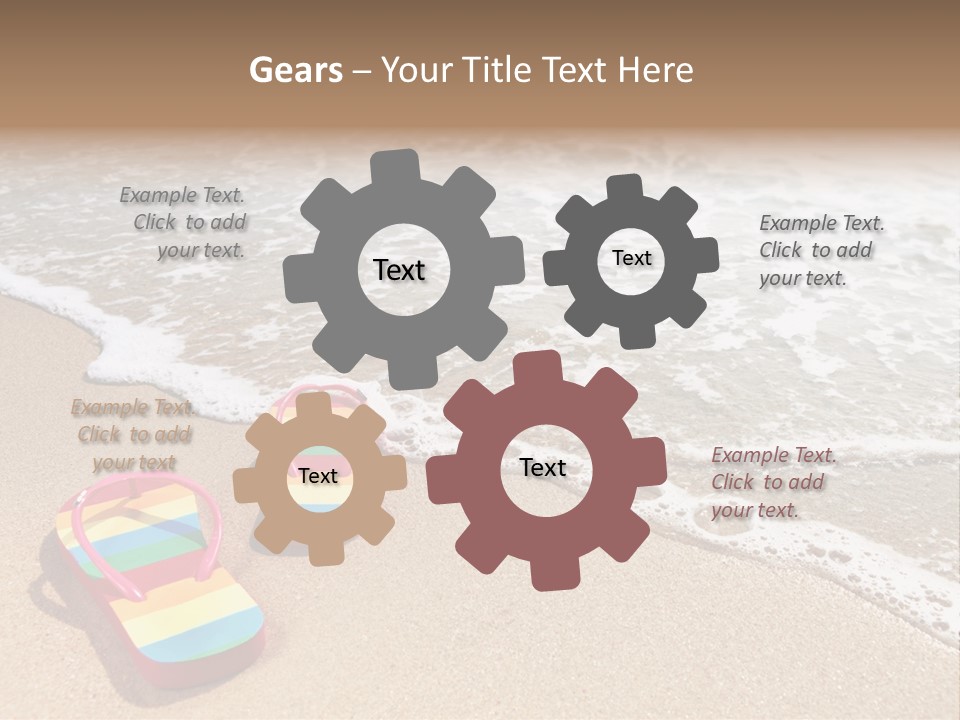 Sandals Beach Flops PowerPoint Template