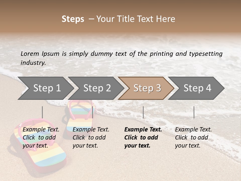 Sandals Beach Flops PowerPoint Template