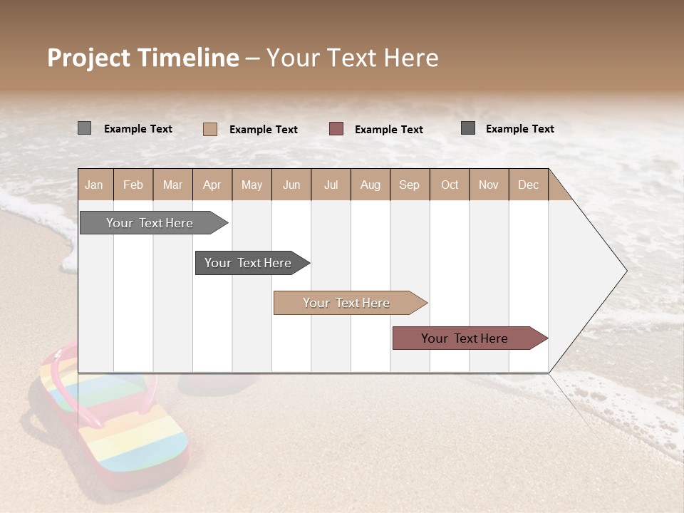 Sandals Beach Flops PowerPoint Template