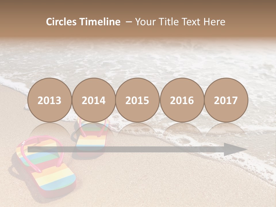 Sandals Beach Flops PowerPoint Template