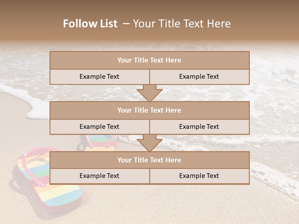 Sandals Beach Flops PowerPoint Template
