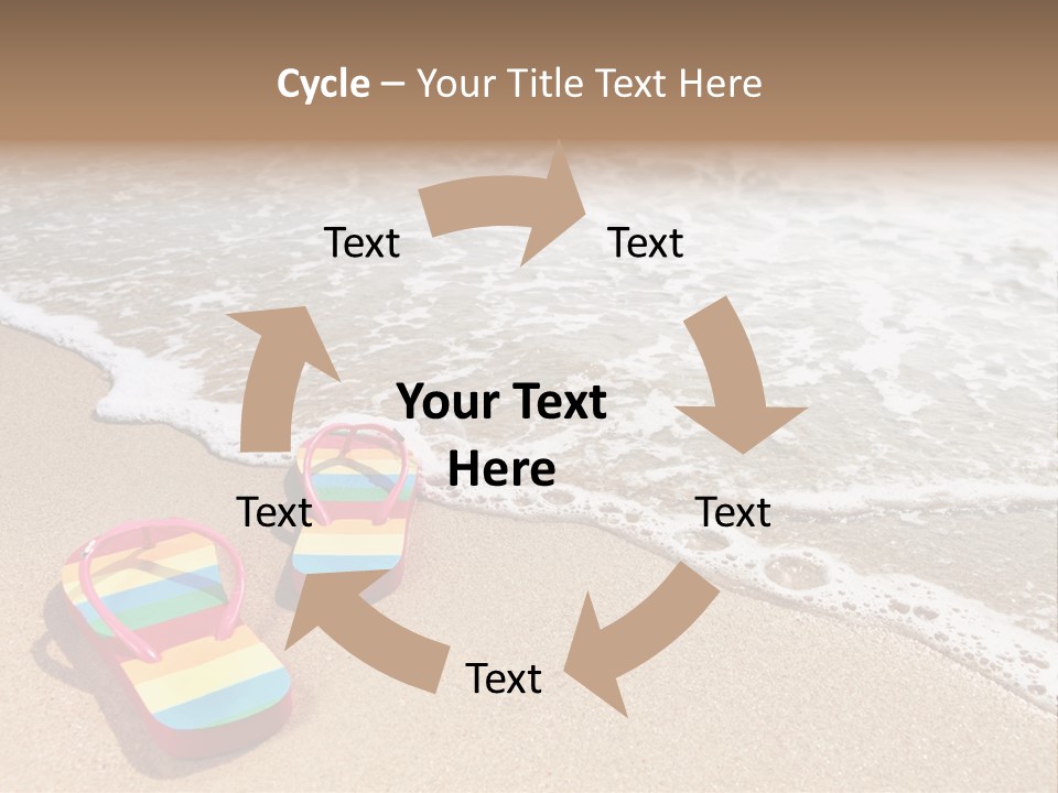 Sandals Beach Flops PowerPoint Template