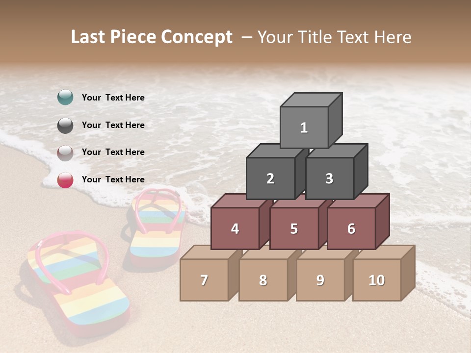 Sandals Beach Flops PowerPoint Template