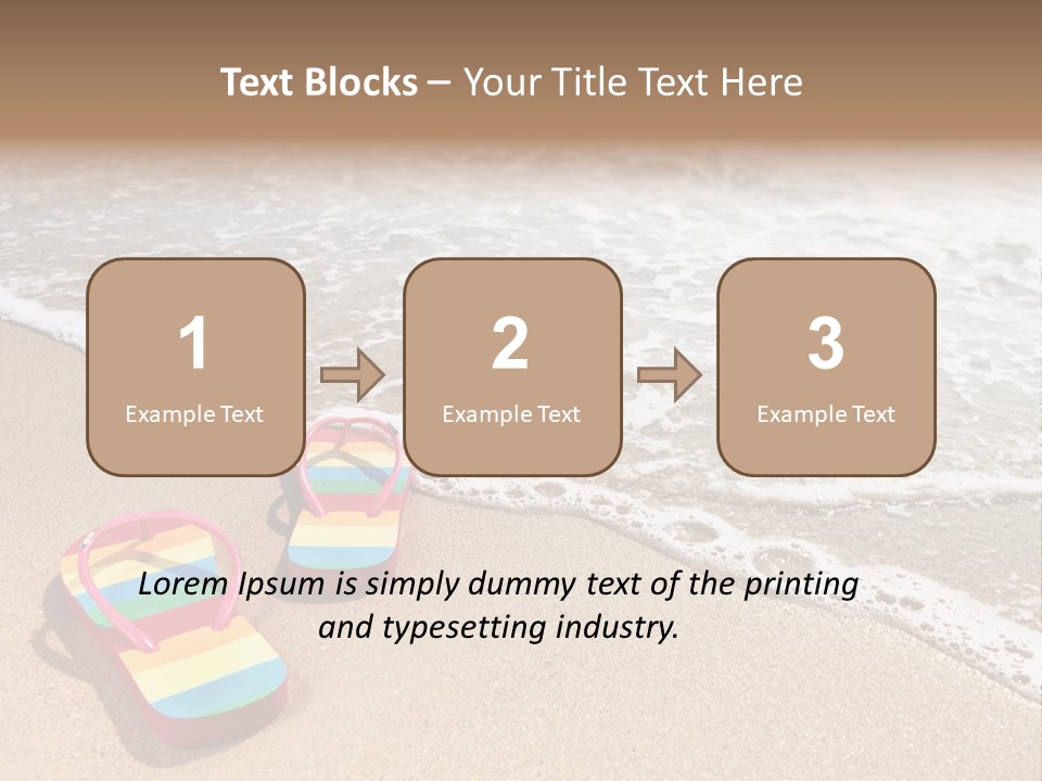 Sandals Beach Flops PowerPoint Template