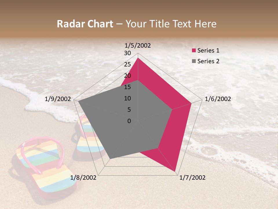 Sandals Beach Flops PowerPoint Template