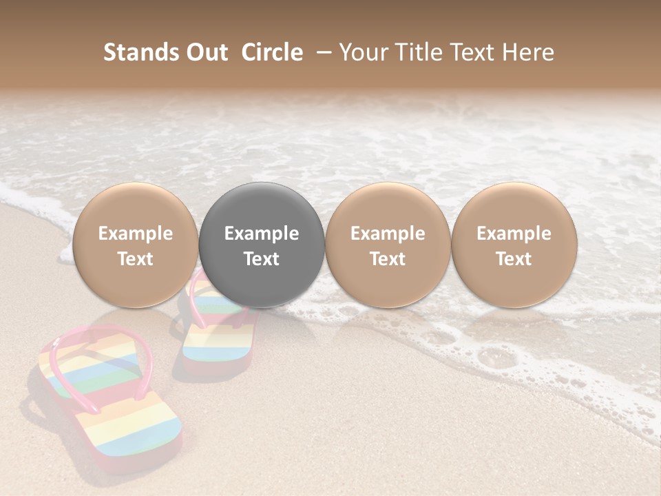 Sandals Beach Flops PowerPoint Template