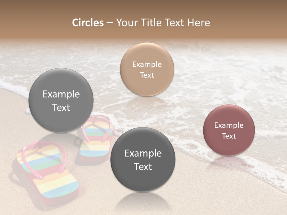 Sandals Beach Flops PowerPoint Template
