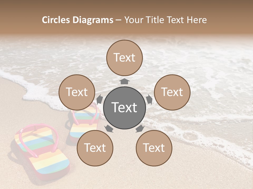 Sandals Beach Flops PowerPoint Template