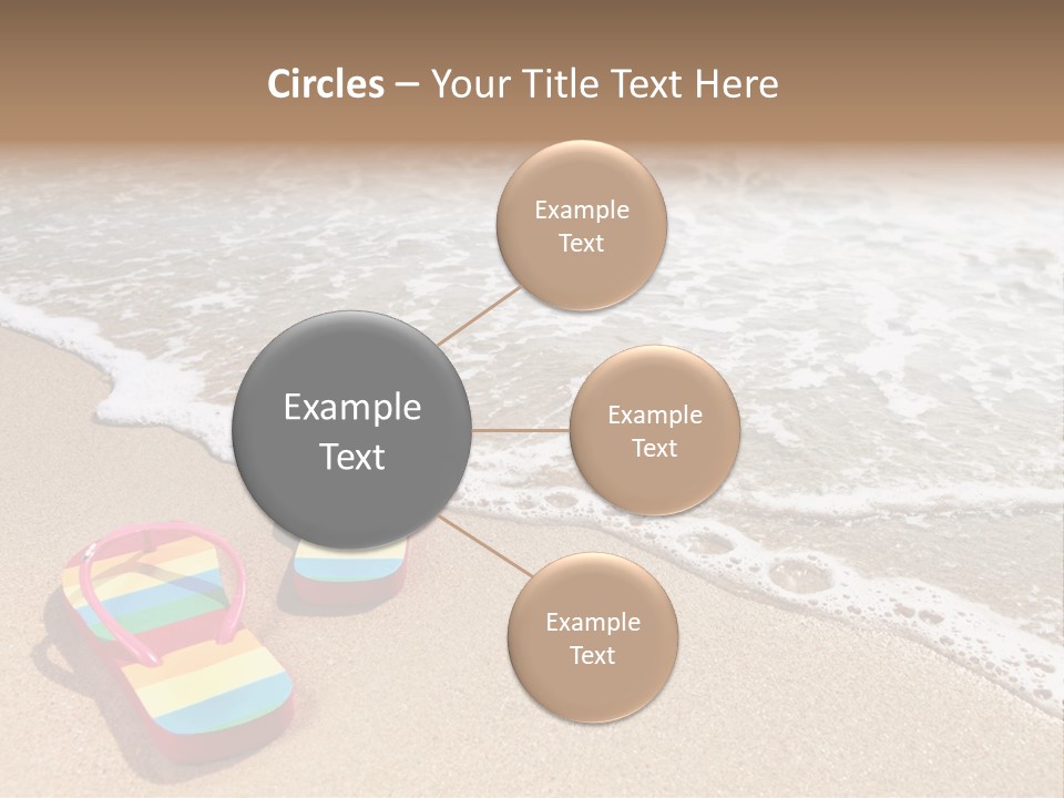 Sandals Beach Flops PowerPoint Template