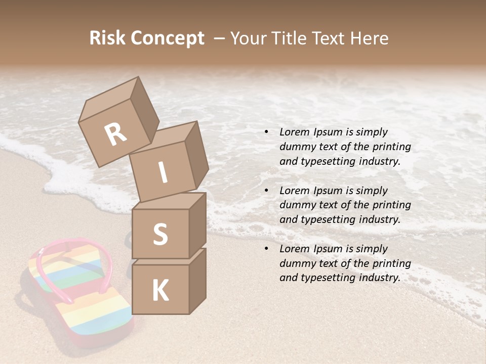 Sandals Beach Flops PowerPoint Template