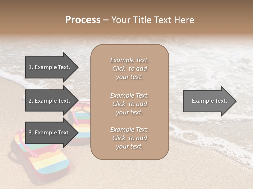 Sandals Beach Flops PowerPoint Template