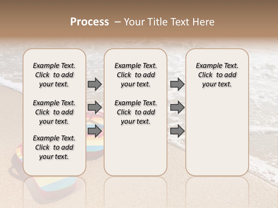 Sandals Beach Flops PowerPoint Template