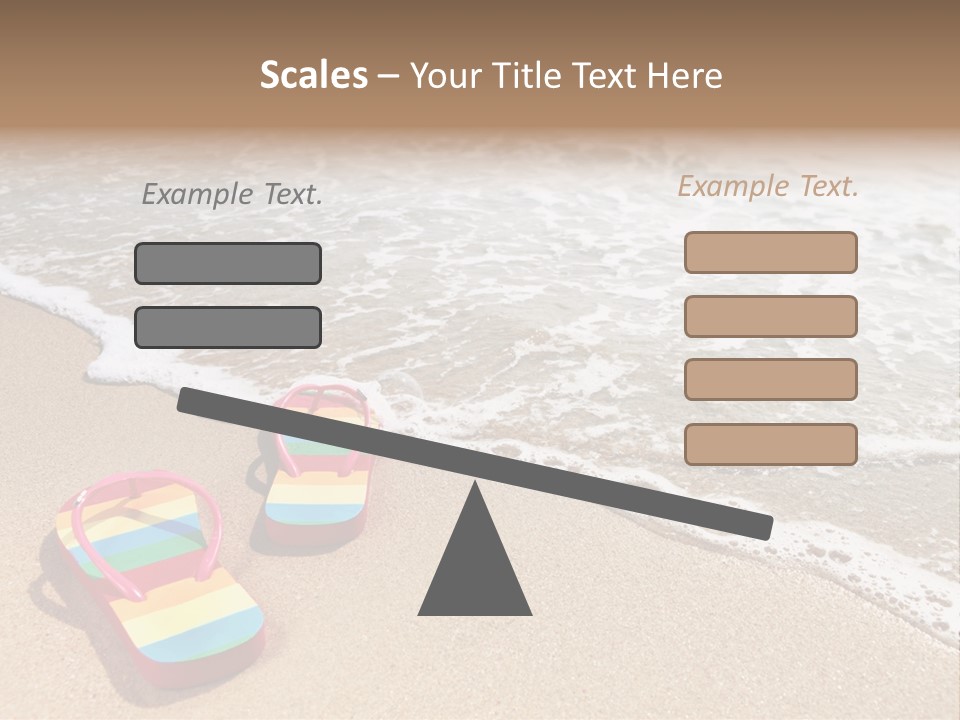 Sandals Beach Flops PowerPoint Template