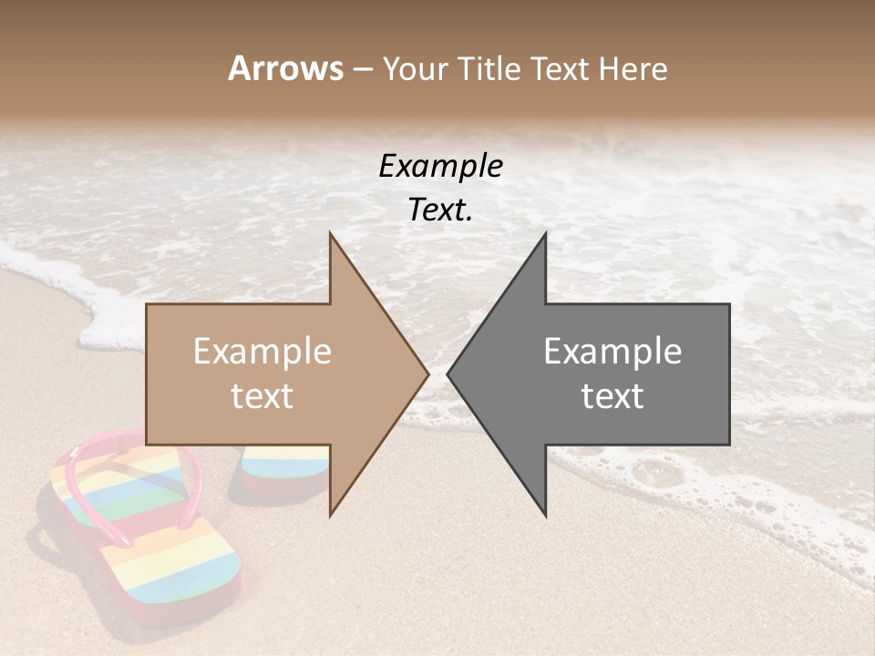 Sandals Beach Flops PowerPoint Template