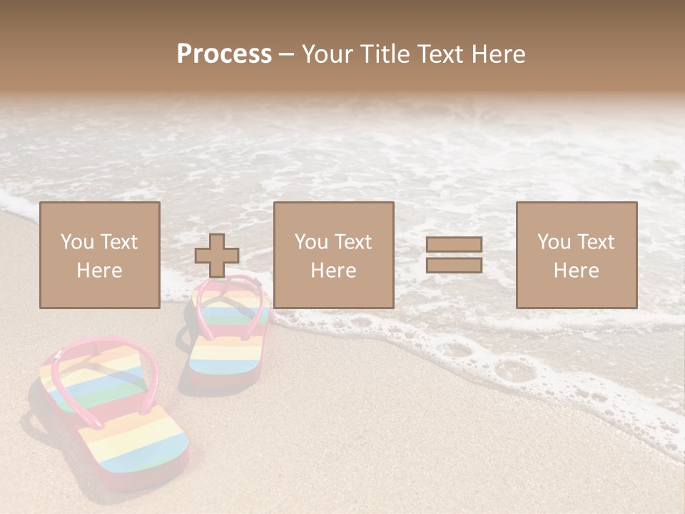 Sandals Beach Flops PowerPoint Template