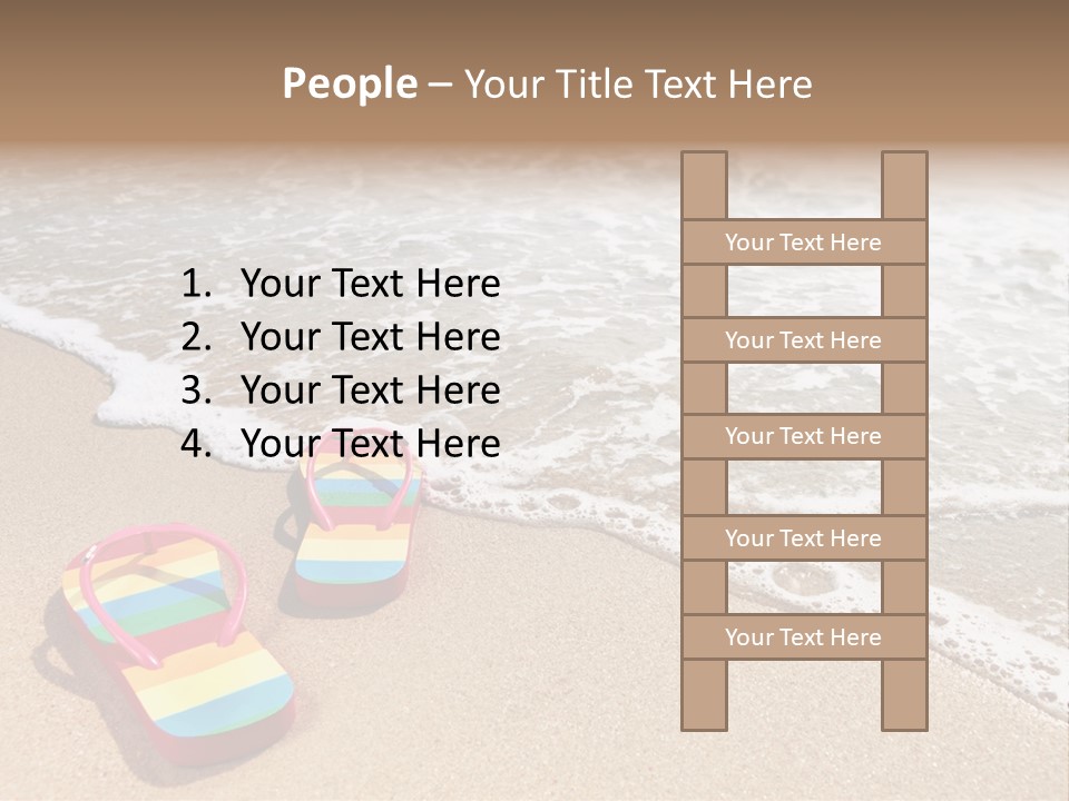 Sandals Beach Flops PowerPoint Template